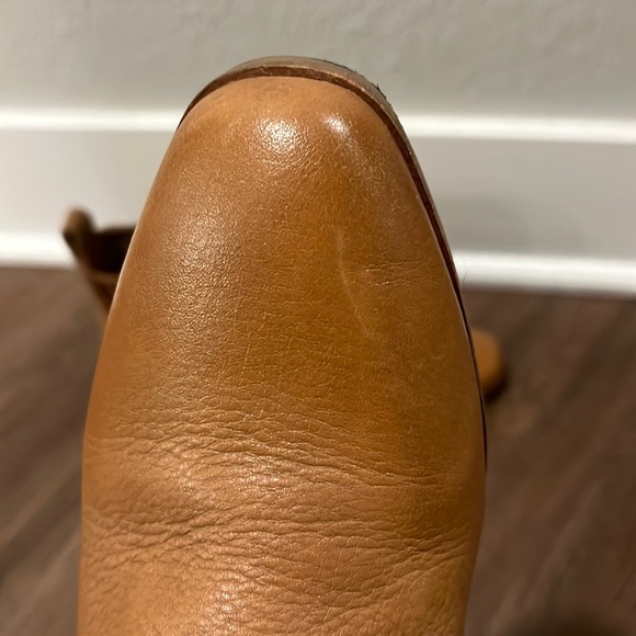 Lucky Brand Ilisse Ankle Booties in Tan Brown Leather - Picture 3 of 6